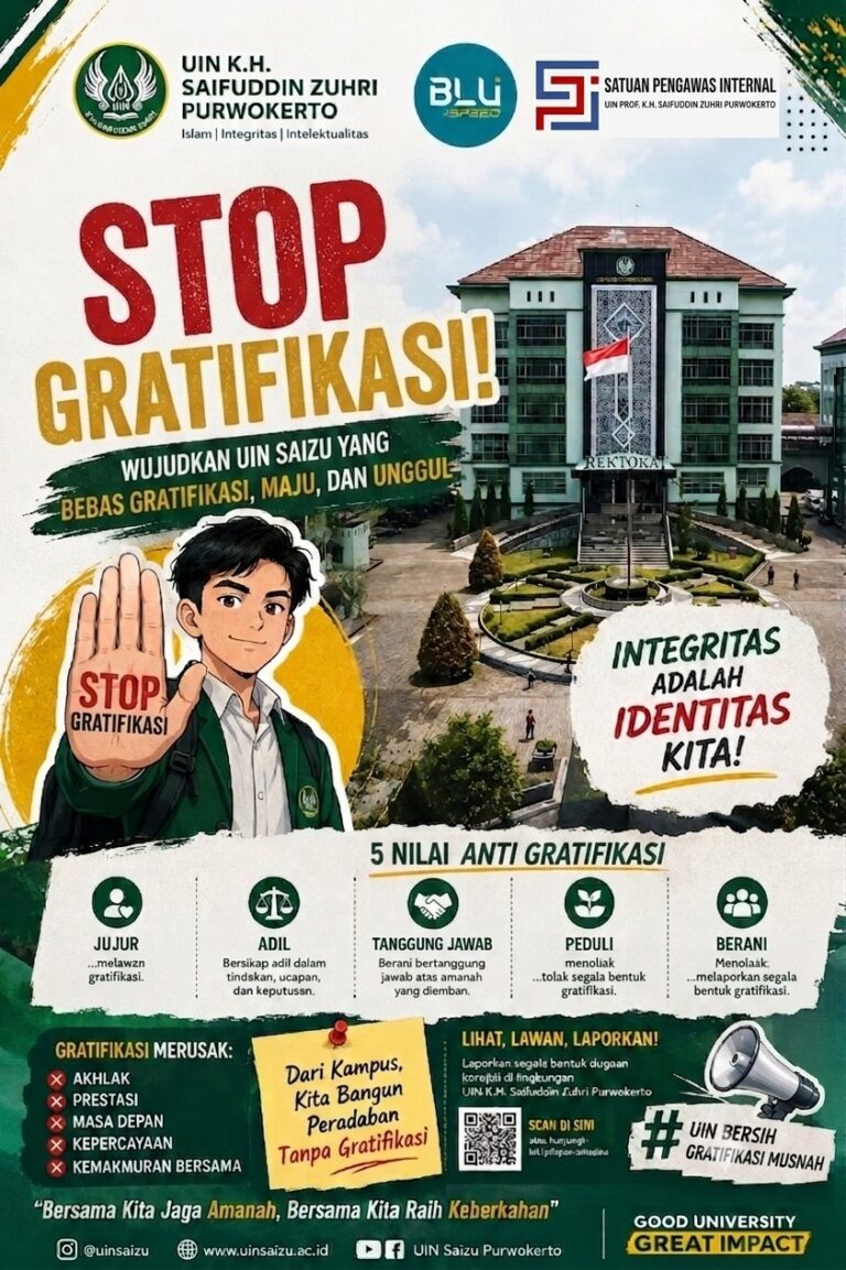 stop gratifikasi by satuan pengawasan internal uin saizu