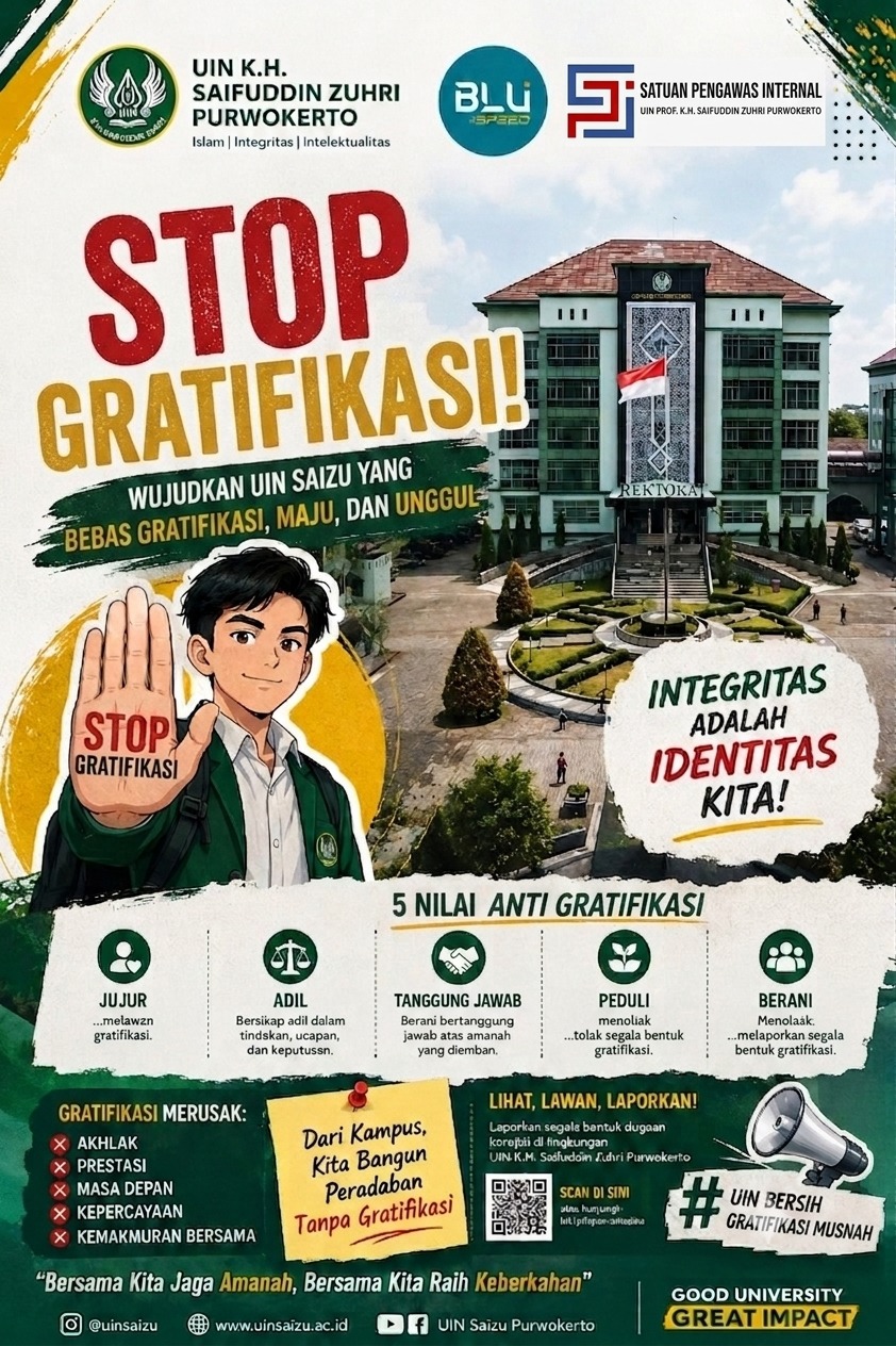 stop gratifikasi by satuan pengawasan internal uin saizu